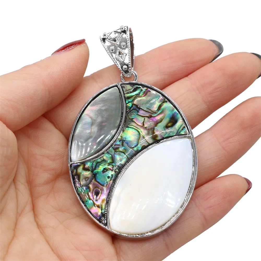 Natural Abalone Shell Pendant Mix-Color Mother of Pearl Exquisite charms For jewelry making DIY Necklace accessories