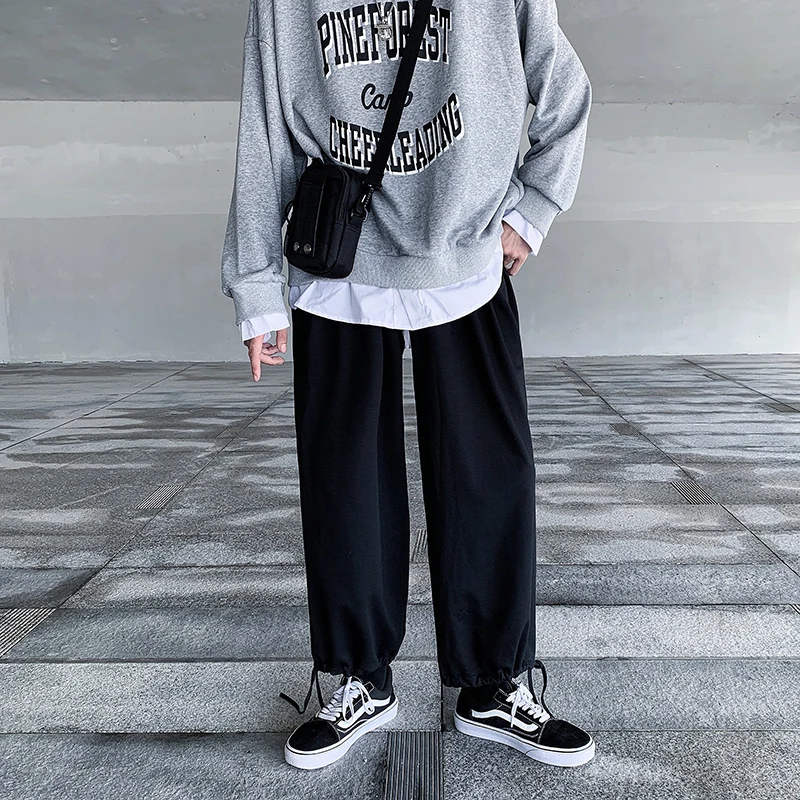 กางเกงขายาวทรงกว้างผู้ชาย สปริง/ออทัมน์ รุ่นใหม่ สไตล์ดาร์กพังก์ ฮิปฮอป แฟชั่นสตรีทแบรนด์ ลำลอง ทรงหลวม โอเวอร์ไซส์
