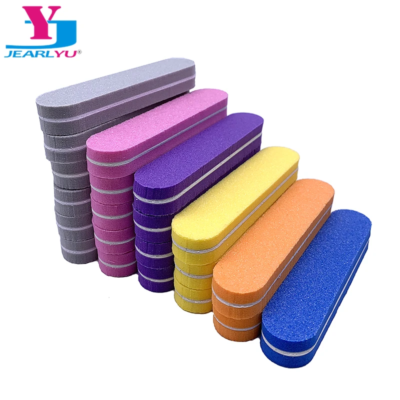 

60 Pcs/lot Colorful Mini Sponge Nail File 100/180 Ongles Professional Buffer Files Manicure Pedicure Tool Kit Wholesale Supplier