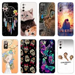 For Samsung Galaxy S20 FE S20FE Case Soft Silicone Cute Painted Phone Back Cover For Samsung S20 Fan Edition S20 Lite Case Funda