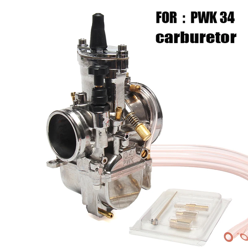 

2T 4T Universal PWK 34 Motorcycle Carburetor With Power Jet For Yamaha Suzuki Honda 2/4-stroke 250-350ccc ATV Buggy Quad Go Kart