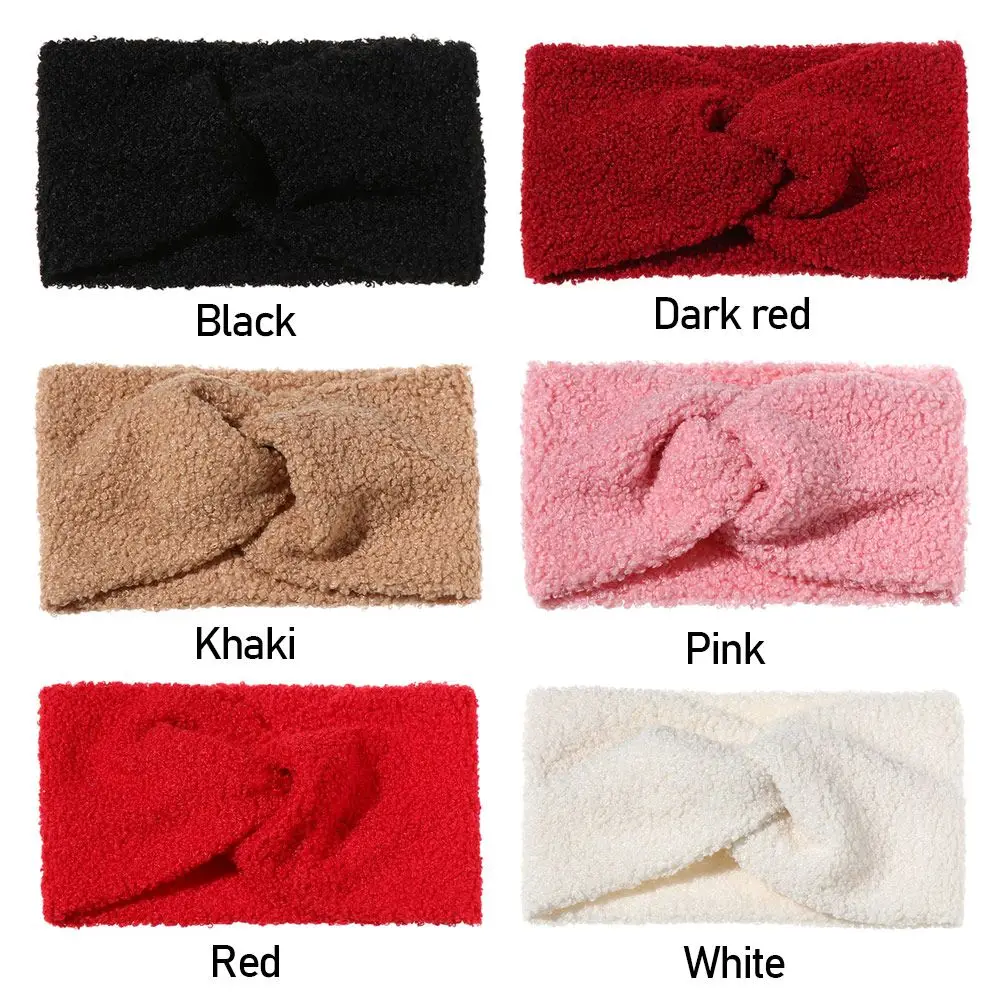 Fashion Hair Accessories Autumn Winter Cross Hairband Warmer Turbans Twisted Knot Headband Ladies Cashmere Turban