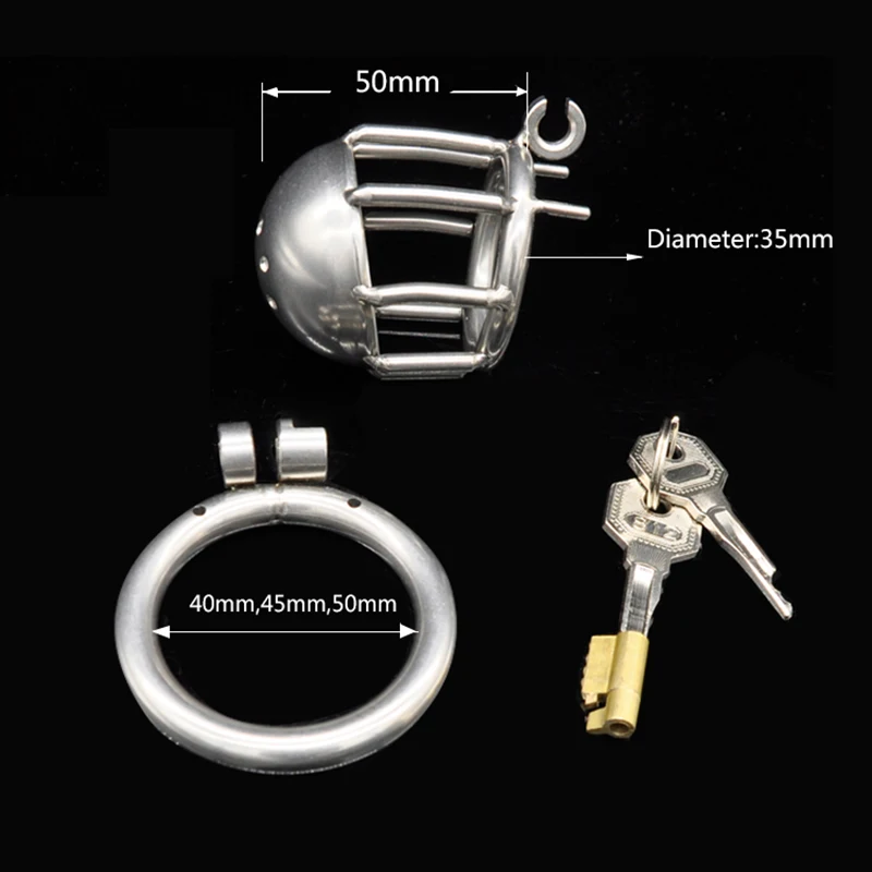 CHASTE BIRD New Male Metal 304 Stainless Steel Chastity Device Cock Cage Penis Belt BDSM Magic Lock Ring Sex Toy A217