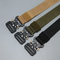 Men's Belt Outdoor Hunting Tactics Belt Multi functional Buckle Nylon Belt High Quality Marine Corps Canvas Belt 2