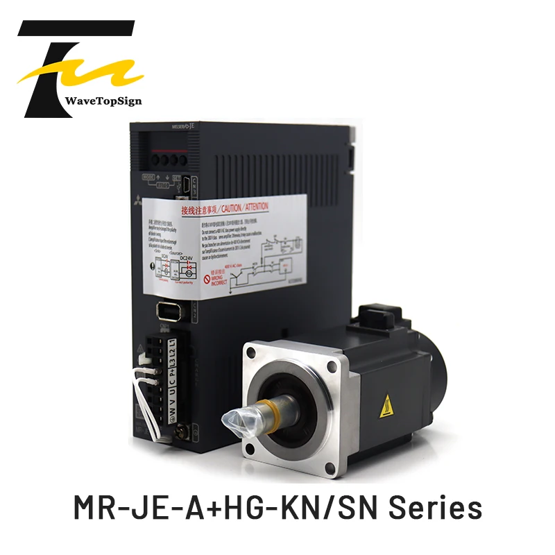 

wavetopsign AC servo motor and Driver Amplifier MR-JE-10A 20A 40A 70A 100A 200A 300A Motor HG-KN/SN Series