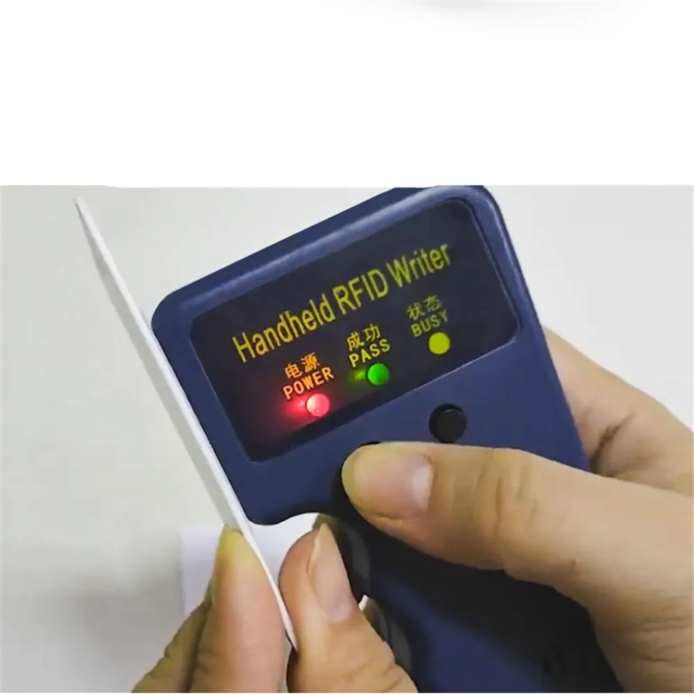 125KHz EM4100 RFID H/ID Copier Writer Duplicator Programmer Reader + T5577 EM4305 Rewritable ID Keyfobs Tags Card 5200 Handheld