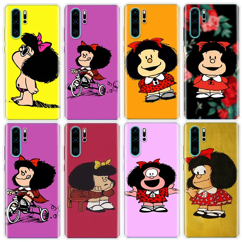 Mafalda is cute Phone Case For Huawei P Smart Z 2021 Y5 Y6 Y7 Y9 Honor 50 20 Pro 10i 9 Lite 9X 8A 8S 8X 7S 7X 7A Cover Fundas Pa