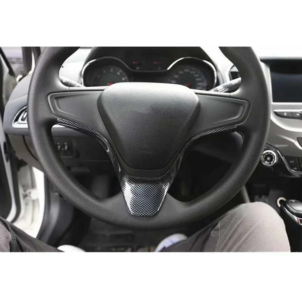 New Car Trim For Chevrolet Cruze 2015 2016 Steering Wheel Decoration Styling Interior ABS Accessory