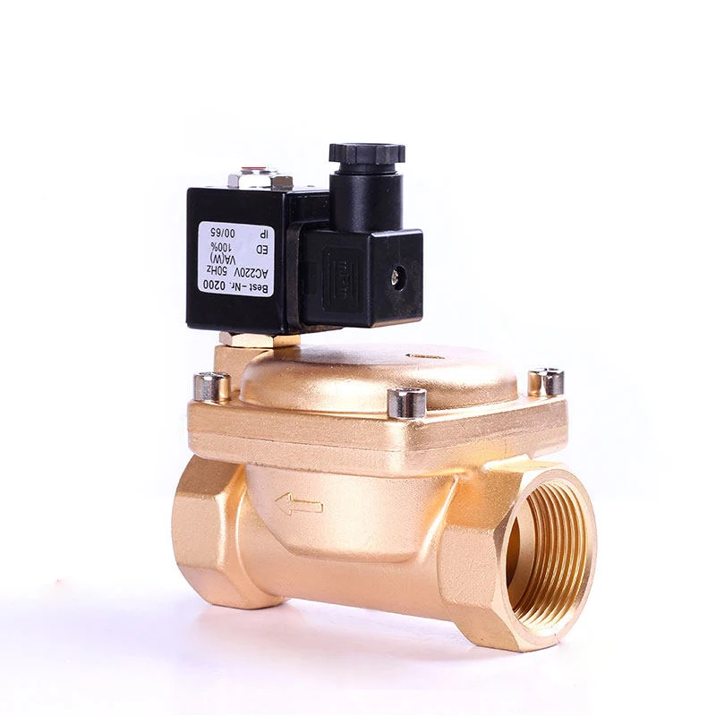 

1-1/2" High Pressure Normally Closed Brass Solenoid Valve 0927 1.6Mpa Pilot Operated Solenoid Valve 220V 24V 12V