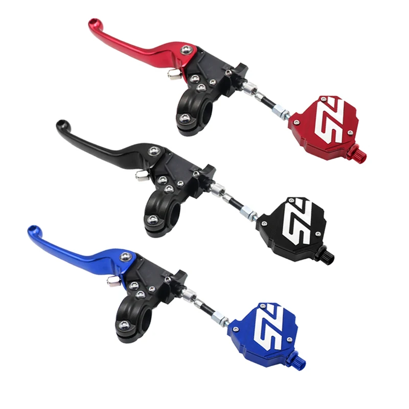 Alconstar Motorcycle Pair Stunt Clutch Lever Easy Pull Cable System Lite Clutch Kit Reduced Effort Clutch Kit for Dirt Pit Bike