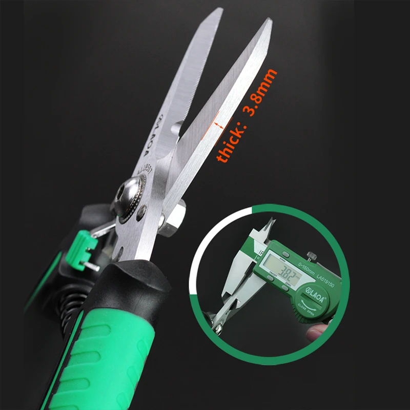 LAOA Multifunctional Scissors Wire Cutters With Safety Lock Stainless Shears Cutting Leather Household Kitchen Scissors