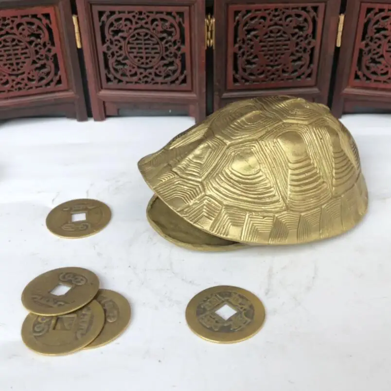 

China brass tortoise shell crafts statue