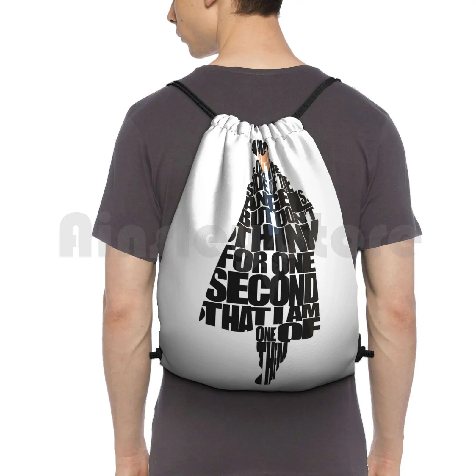 Sherlock Backpack Drawstring Bag Riding Climbing Gym Bag Sherlock Sherlock Tv Series Uk Benedict Cumberbatch Geek Geekery