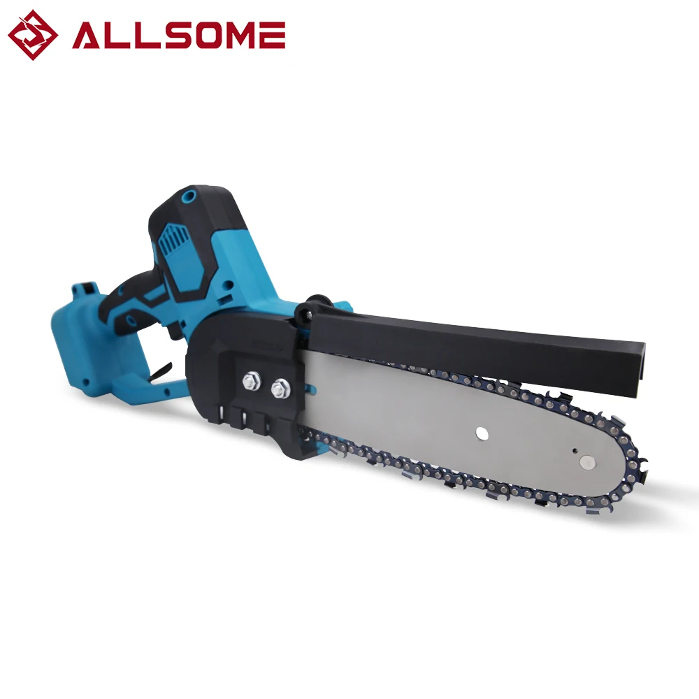 ALLSOME 8 inch Electric Saw Chainsaw Electric Pruning Saw for Wood Garden Logging Cutters Power Tool For Makita 18V Battery