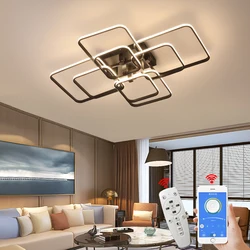 NEO Gleam APP Dimmable RC Led Chandelier For Living Room Bedroom Study Room Smart Home Alexa Modern Led Chandelier Fixtures