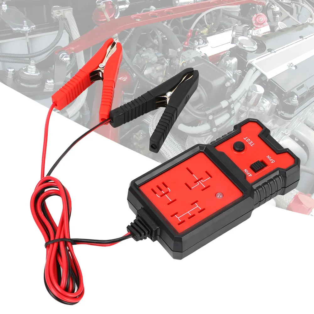 12V Car Relay Tester Battery Checker Diagnostic Tools LED Light Indicator Auto Accessories For Motorcycle Boat Truck Trailer 4x4