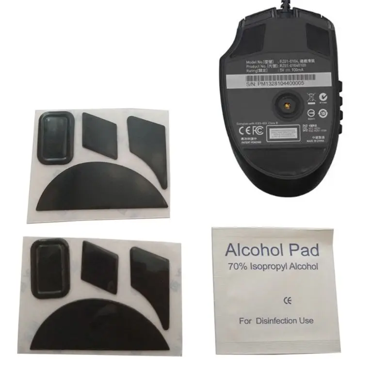 2 قطعة 0.6 مللي متر سماكة استبدال قدم الماوس زلاجات الماوس ل Razer Naga 2014/ Naga عرافة V2 الماوس