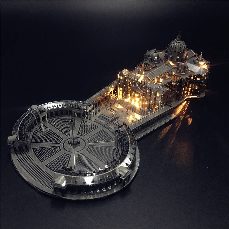 IRON STAR 3D Puzzle Metal St. Patrick's Cathedral Assembly Model Kits DIY 3D Laser Cut Jigsaw Puzzle Creative toys