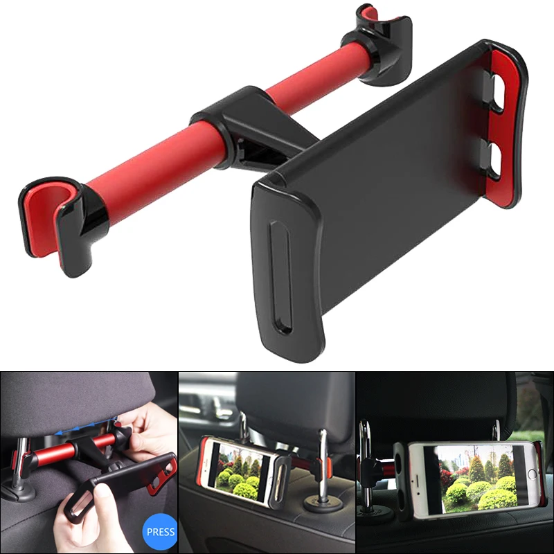 

Universal 4-11'' Car Rear Pillow Phone Holder Tablet Car Stand Seat Rear Headrest Mounting 360 Degree Bracket for iPhone samsung