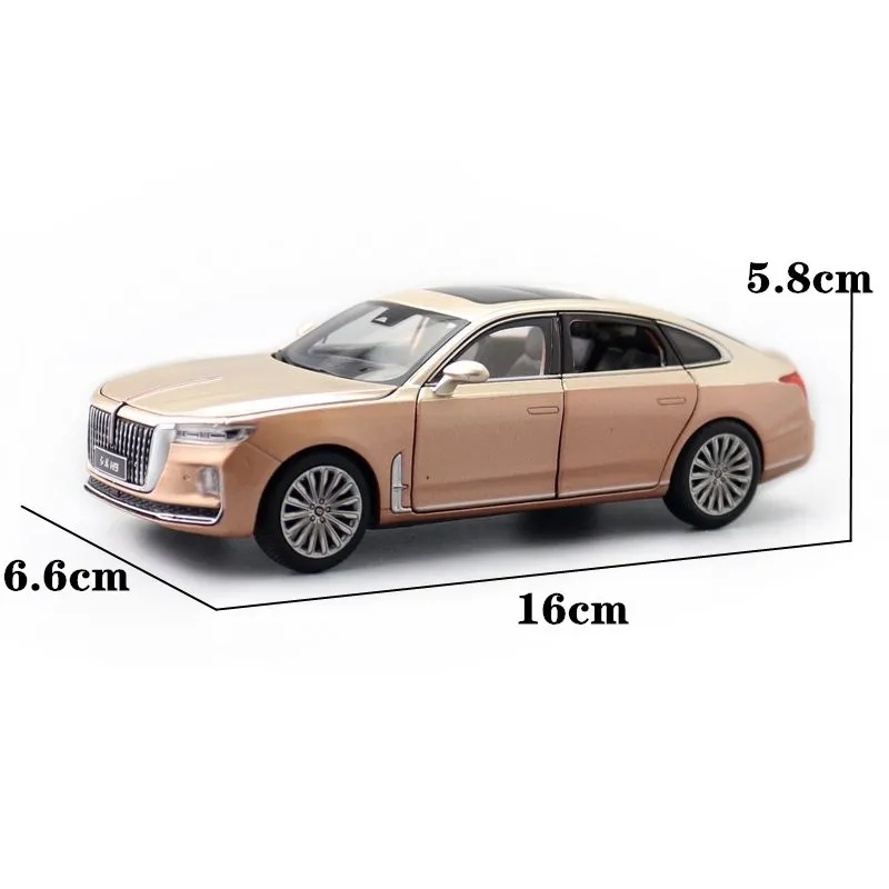 1:32 high-quality boutique alloy pull back Hongqi H9 car model,high-simulation 6-door metal toy,hot-selling wholesale and retail