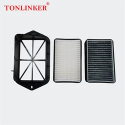 TONLINKER 2 Fori Filtro Aria Per Vw Beetle A5 Jetta6 Sharan Tiguan NF Per Audi Q3 8U Per SEAT Alhambra Auto Filtro Aria Esterna