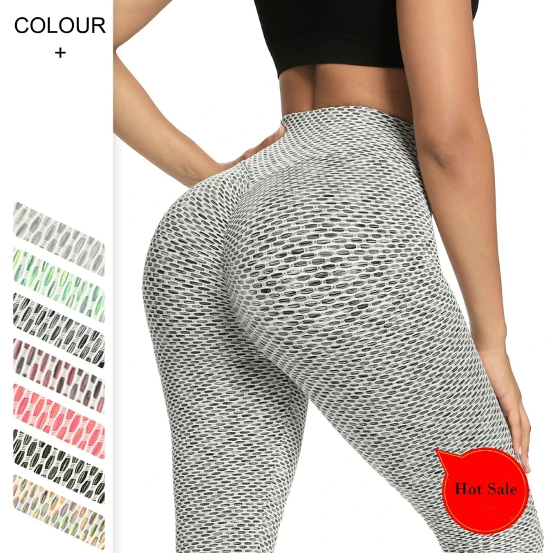 

Honeycomb Jacquard Yoga Pants Cargo Winter Oversize Legging BlackTraining Pants Gym clothing Set For Girls Trermal Tights Women