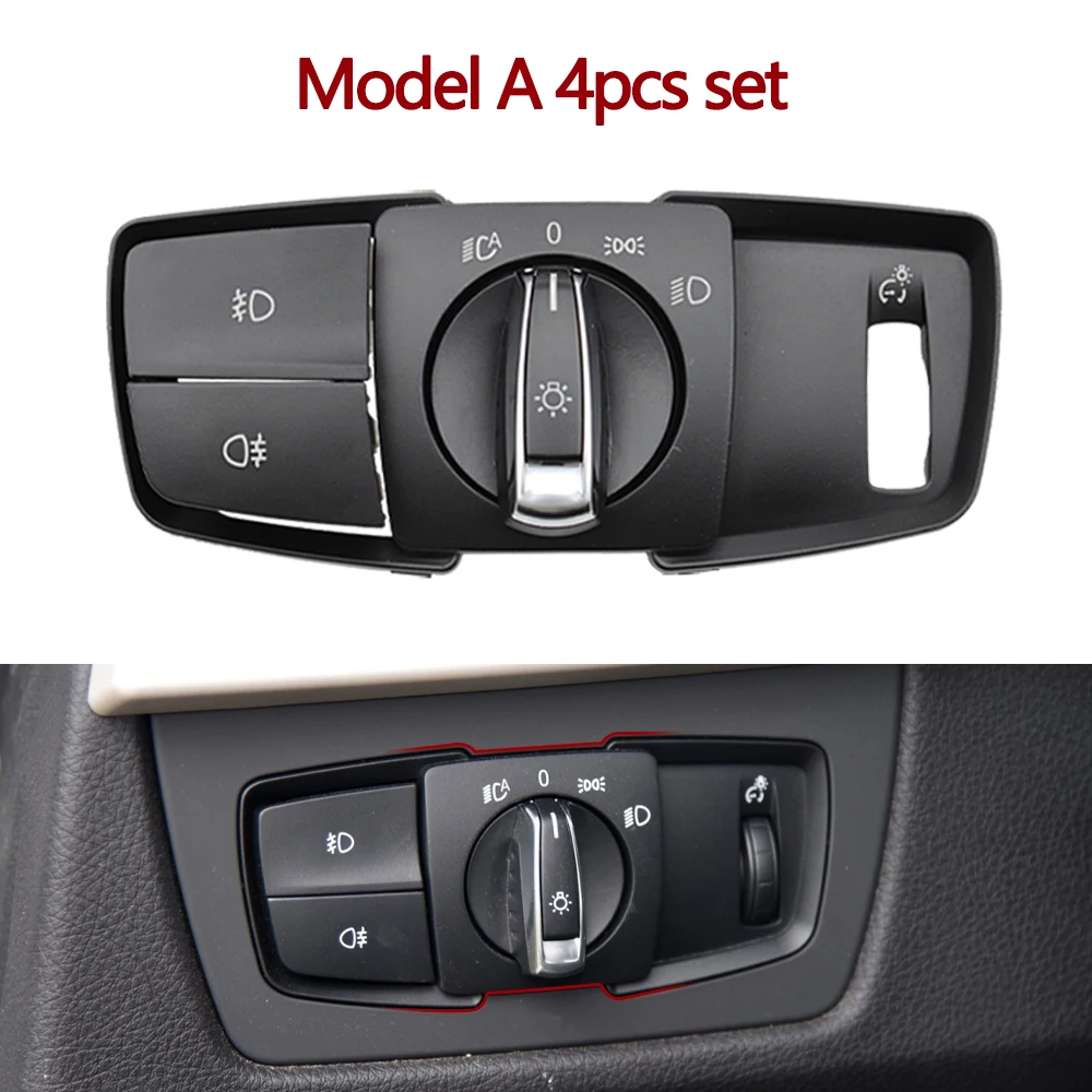 ヘッドランプ回転式ヘッドライトスイッチフォグライトボタンカバー BMW