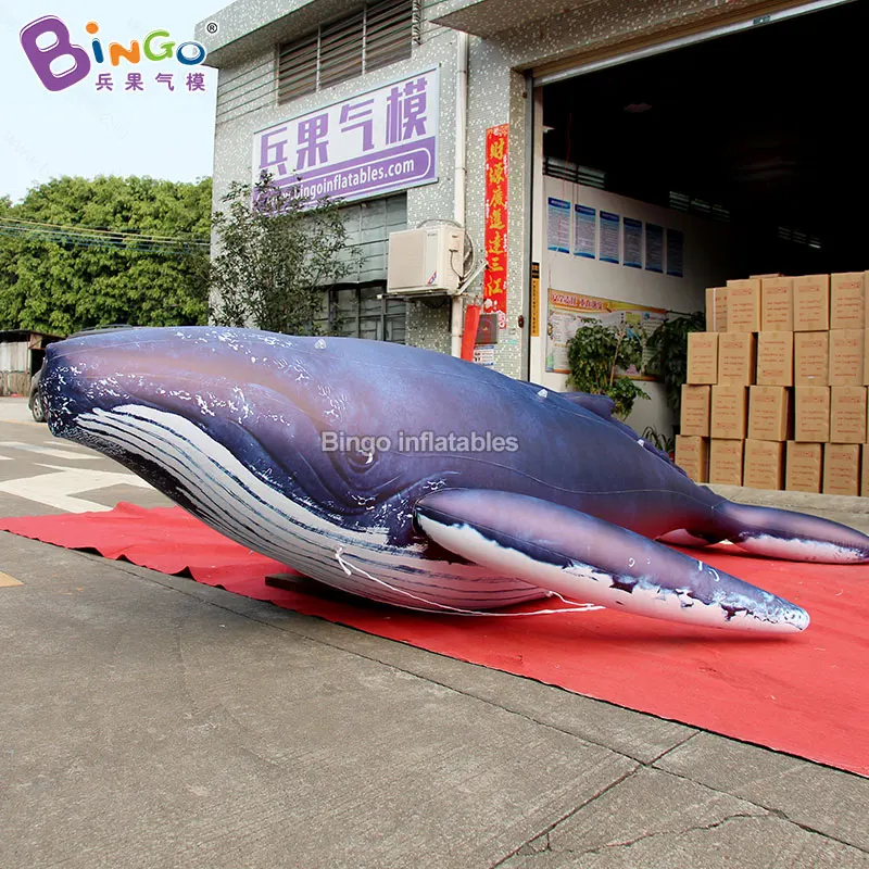 

PVC giant inflatable whale for outdoor decoration / airtight type whale balloons / sealed inflatable whale -toys