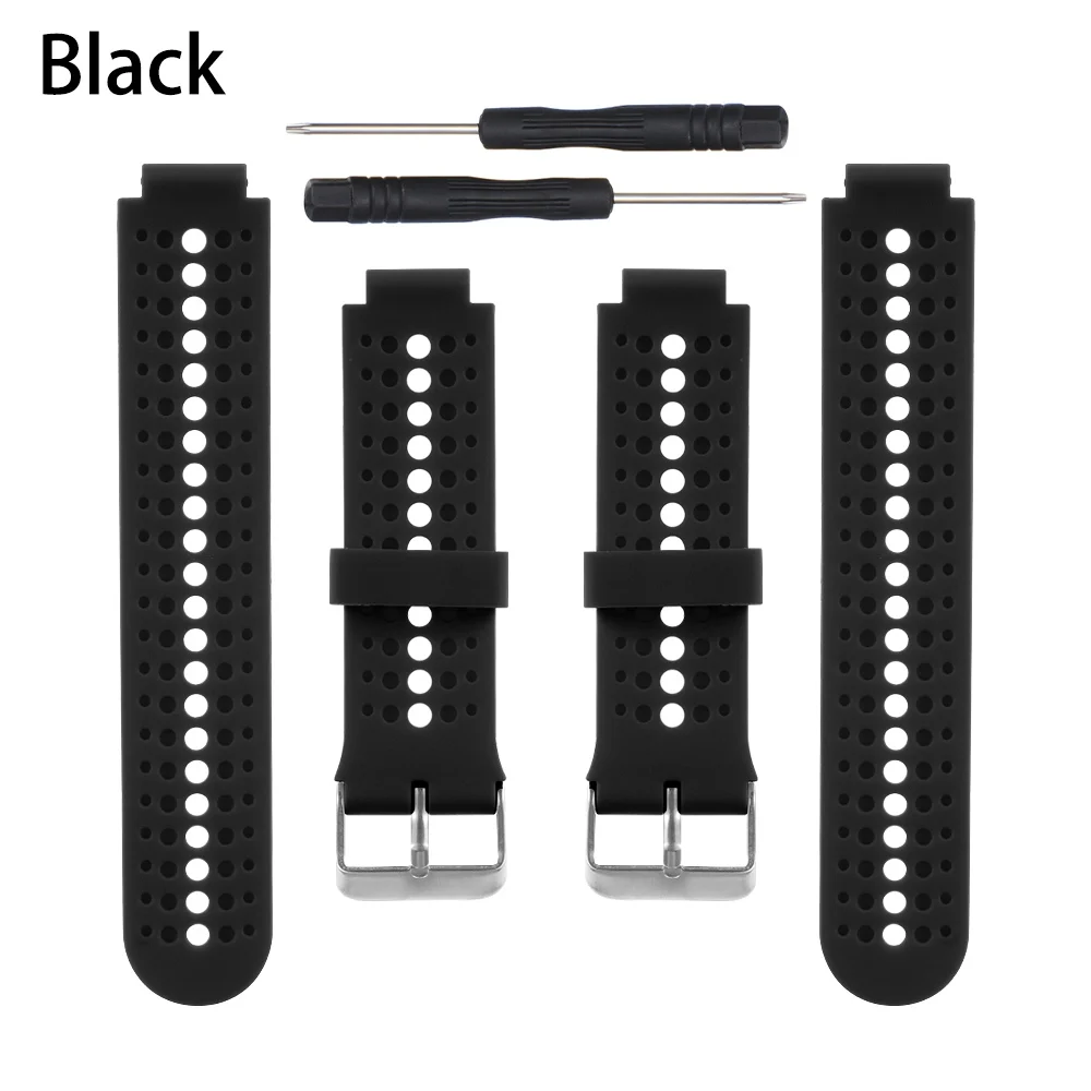 Watch Band Solid Color Bracelet Strap 2022 Summer Hipster Replacement Wristbands For Garmin Forerunner 220/230/235/620/630/735