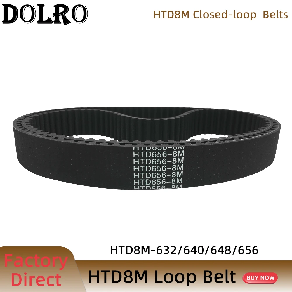 

HTD 8M synchronous belt C=632/640/648/656 width 15/20/25/30/40/50mm Teeth 79 80 81 82 HTD8M Timing Belt 328-8M 336-8M 344-8M