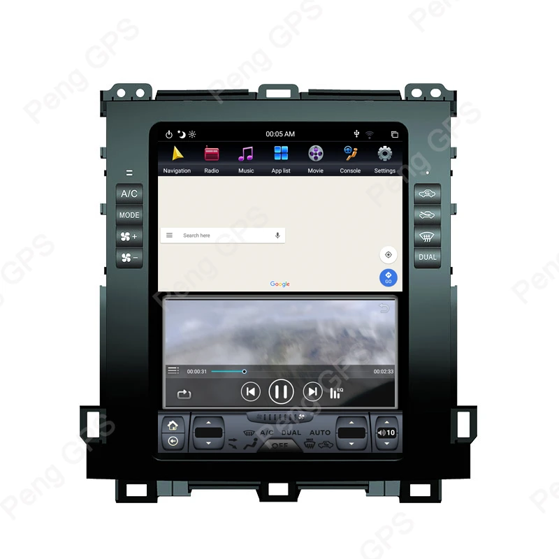 Player For Lexus GX470 for Toyota Land Cruiser Prado 120 Multimedia Android 11 Setreo GPS Navigation Carplay