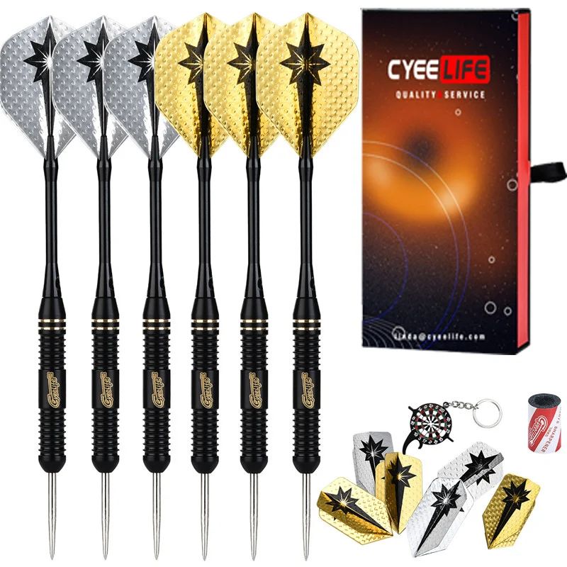 CyeeLife 3Pcs Hard Darts High-quality Sports Goods 20g/22g/24g Standard Steel Tip Darts AL Darts Shafts Wing