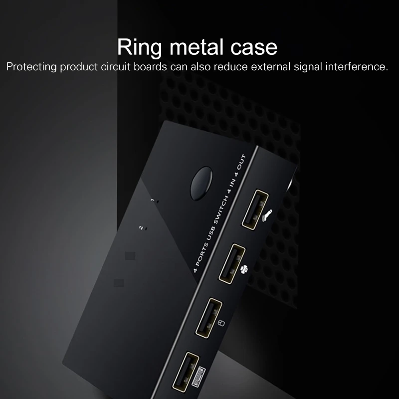 AM-UK404 USB2.0 4 In 4 Out Print Sharer Switch