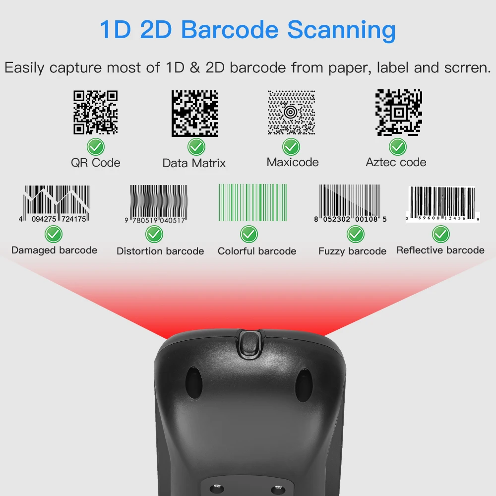 Imagem -03 - Eyoyo 2d Desktop Scanner de Código de Barras Omnidirecional Mãos-livres 1d qr Leitor de Código de Barras de Detecção Automática Scanner de Plataforma de Digitalização