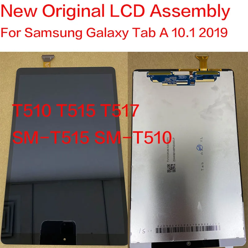 

Новый оригинальный кожаный чехол для Samsung Galaxy Tab A 10,1 2019 T510 T515 T517 SM-T510, ЖК-дисплей, сенсорный экран, дигитайзер, для сборки