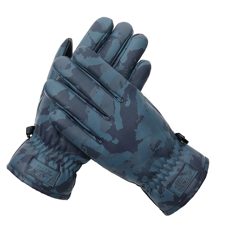 

BISON DENIM Men's Gloves Thicken Windproof Waterproof Ski Gloves for Men Touch Screen Warm Winter Gloves High Quality S061