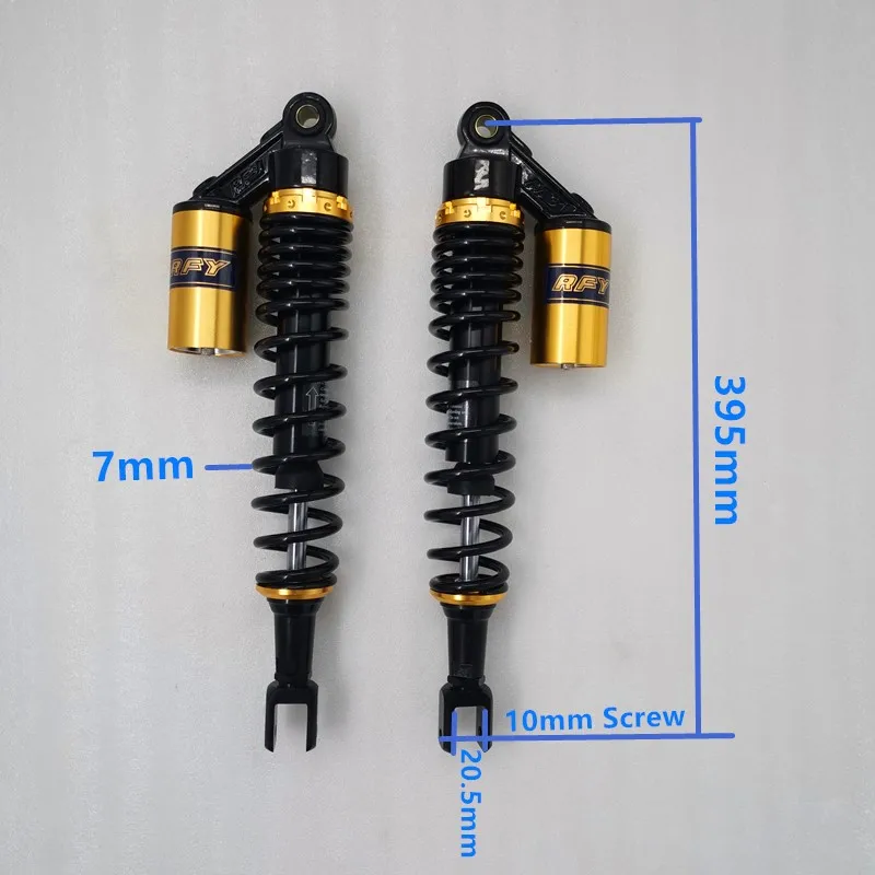 7mm spring 395mm 400mm motorcycle NITROGEN SHOCK ABSORBER fork for Honda FORZA300 FORZA 300 250 NSS250 ADV 150 SH300 Yamaha