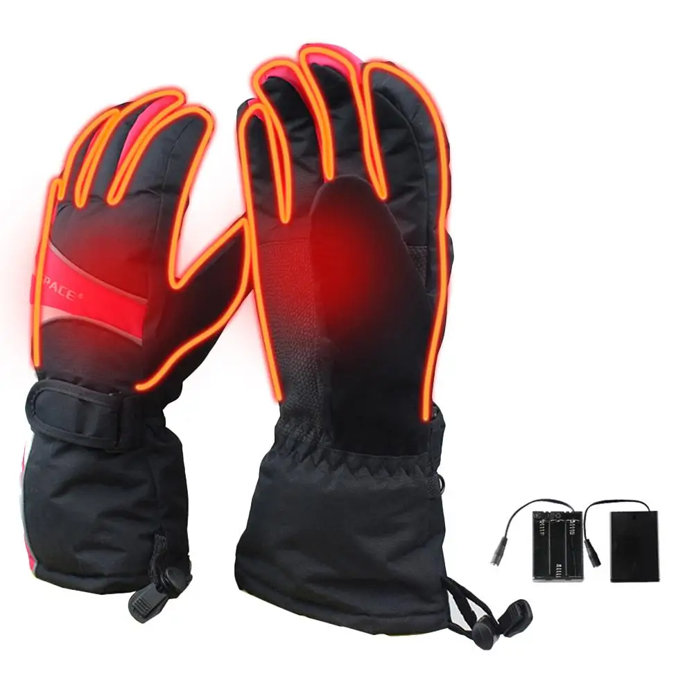 waterproof Winter Hand Warmer Cycling Motorcycle Bicycle Ski Gloves Electric Thermal Gloves Rechargeable Battery Heated Gloves