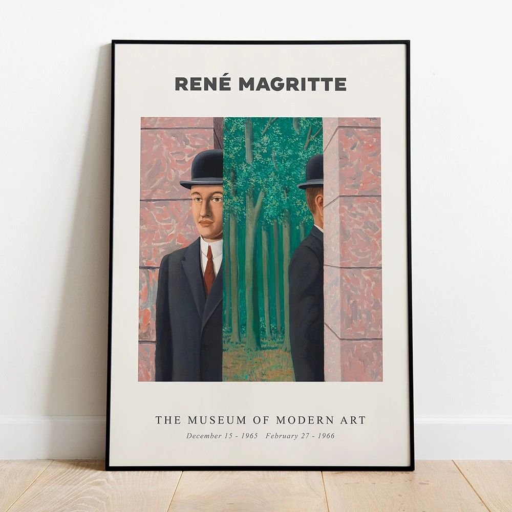 Rene Magritte Artist Surrealist Scandinavian Oil Painting on Canvas Posters and Prints Cuadros Wall Art Pictures For Living Room