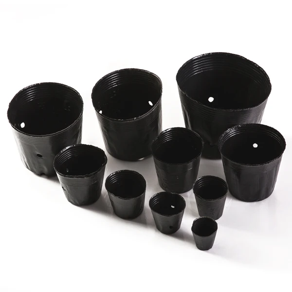 100pcs Plastic Nursery Pot Plant Seedling Pouch Holder Raising Bag Nutrition Pots Garden Supplies SEC88