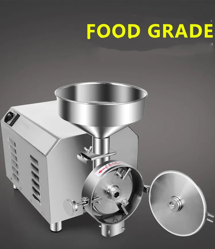 3KW Spice and Chinese Herb Grinder,Soybean Grain Food Grinding Machine, STAINLESS STEEL and Multifunctional Brand new rh