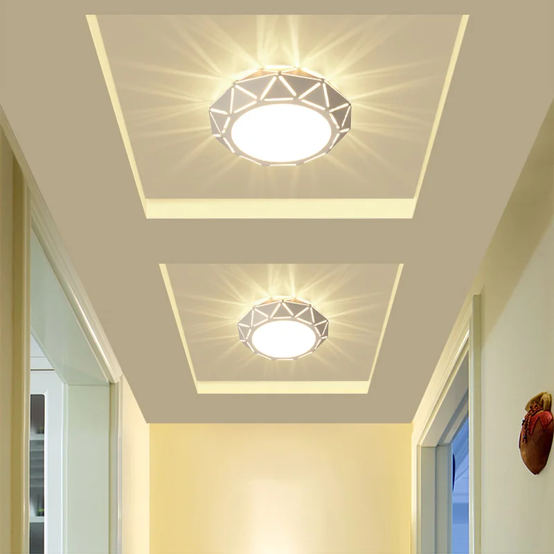 

Morden Hollow White Ceiling Lamp Corridor Porch Lamp Creative Ceiling Tube colorful Household Led Ceiling lights Light Fixtures