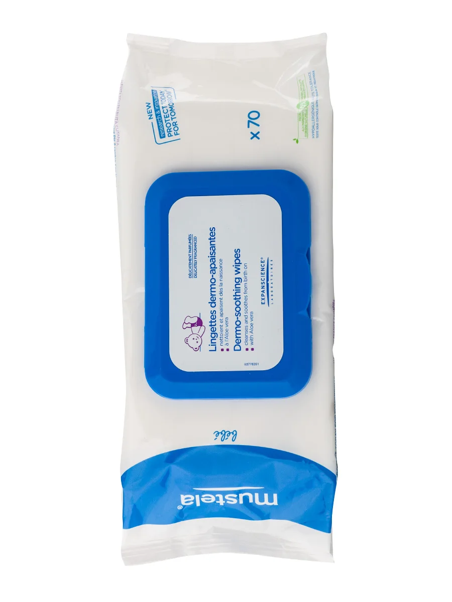 Mustela smoothies wipes 70 PCs-clean baby's skin