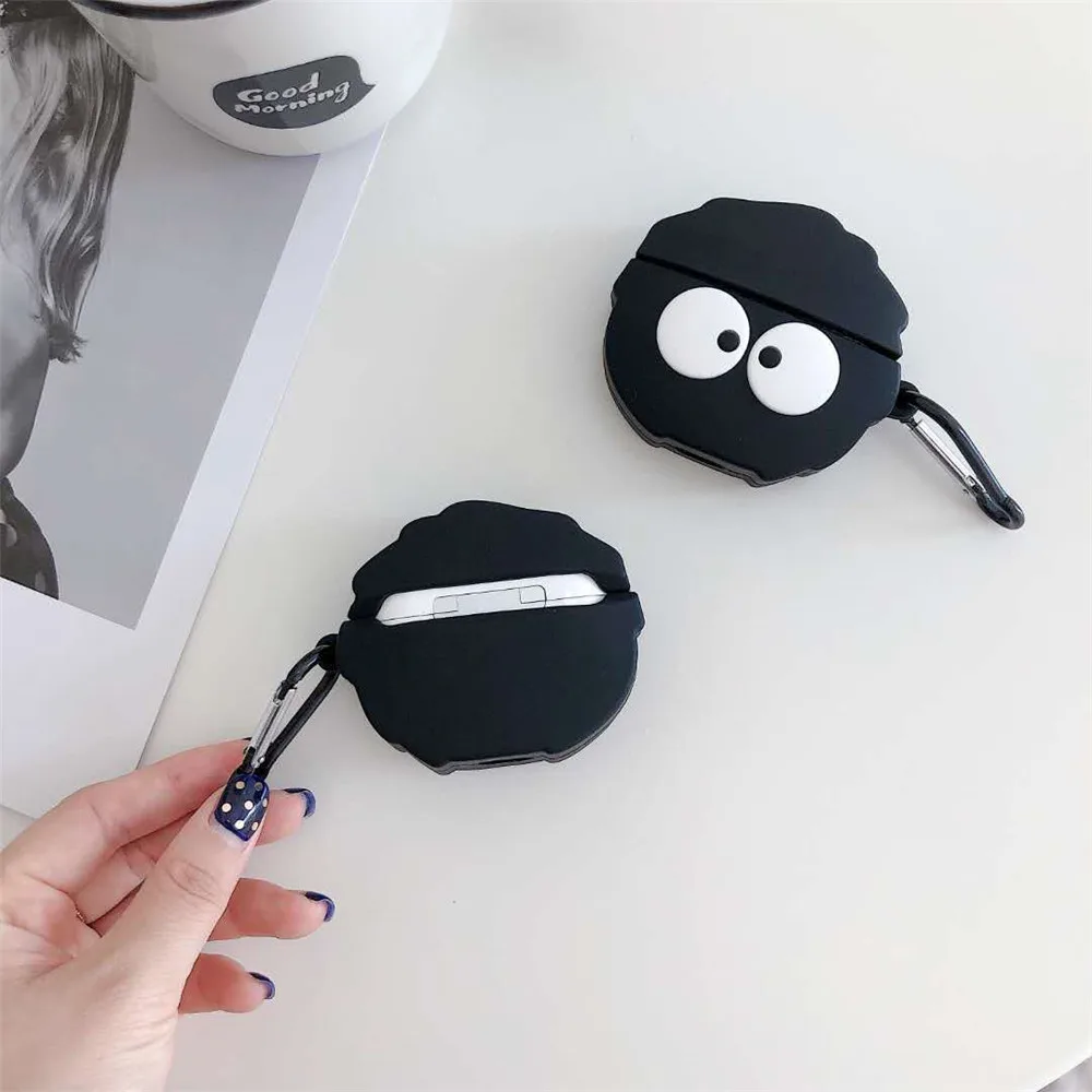 Funda de briquetas Ins para Airpods 12, cubierta de dibujos animados Hayao Miyazaki para Apple Air Pods Pro, bonita hebilla colgante para auriculares, bolsa suave