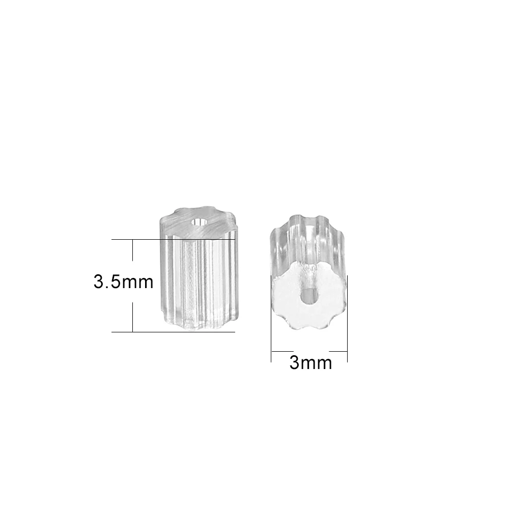 200–2000 Stück weiche Silikonkautschuk-Ohrring-Rückenstopper für Ohrstecker, DIY-Ohrring-Zubehör, Kugelrohr-Ohrstöpsel – Detail 14