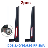 10dBi 2.4G 5.8G Dual Band Router Antenna For ASUS AC88U AC87U RP SMA Male Universal Antennas Amplifier WLAN WiFi Antenne