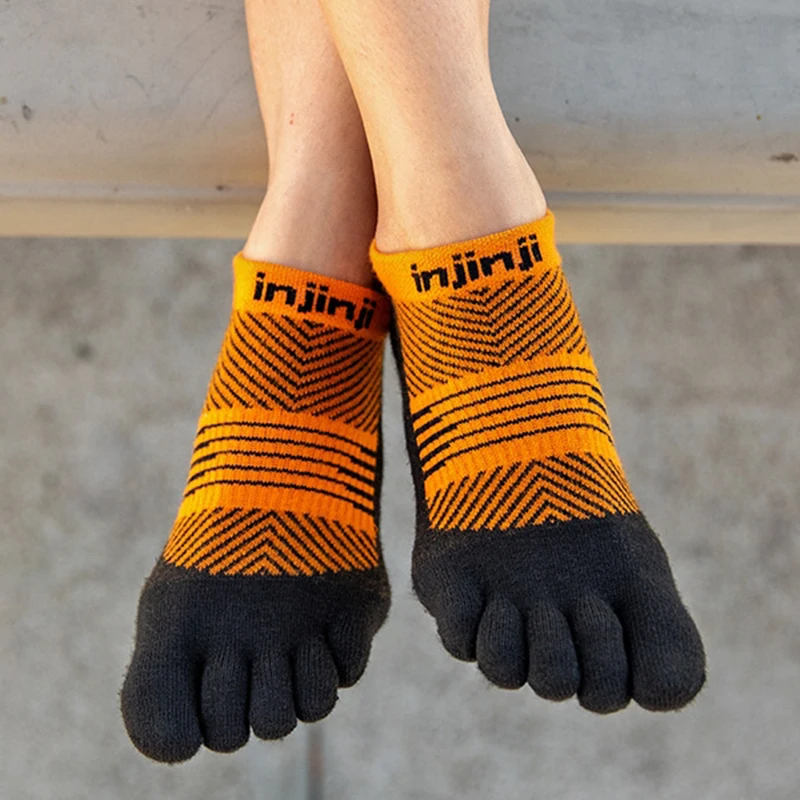 Injinji Five-finger Sneakers Socks No-show Thin Running Quick-drying Breathable Sports Women's Wear-resistant COOLMAX Pilates