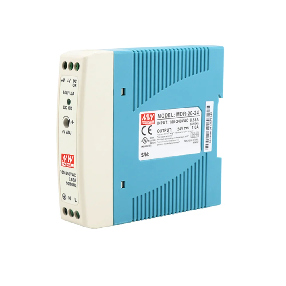 

MDR-20 20W одиночный выход 5V 12V 15V 24V Din Rail импульсный источник питания AC/DC