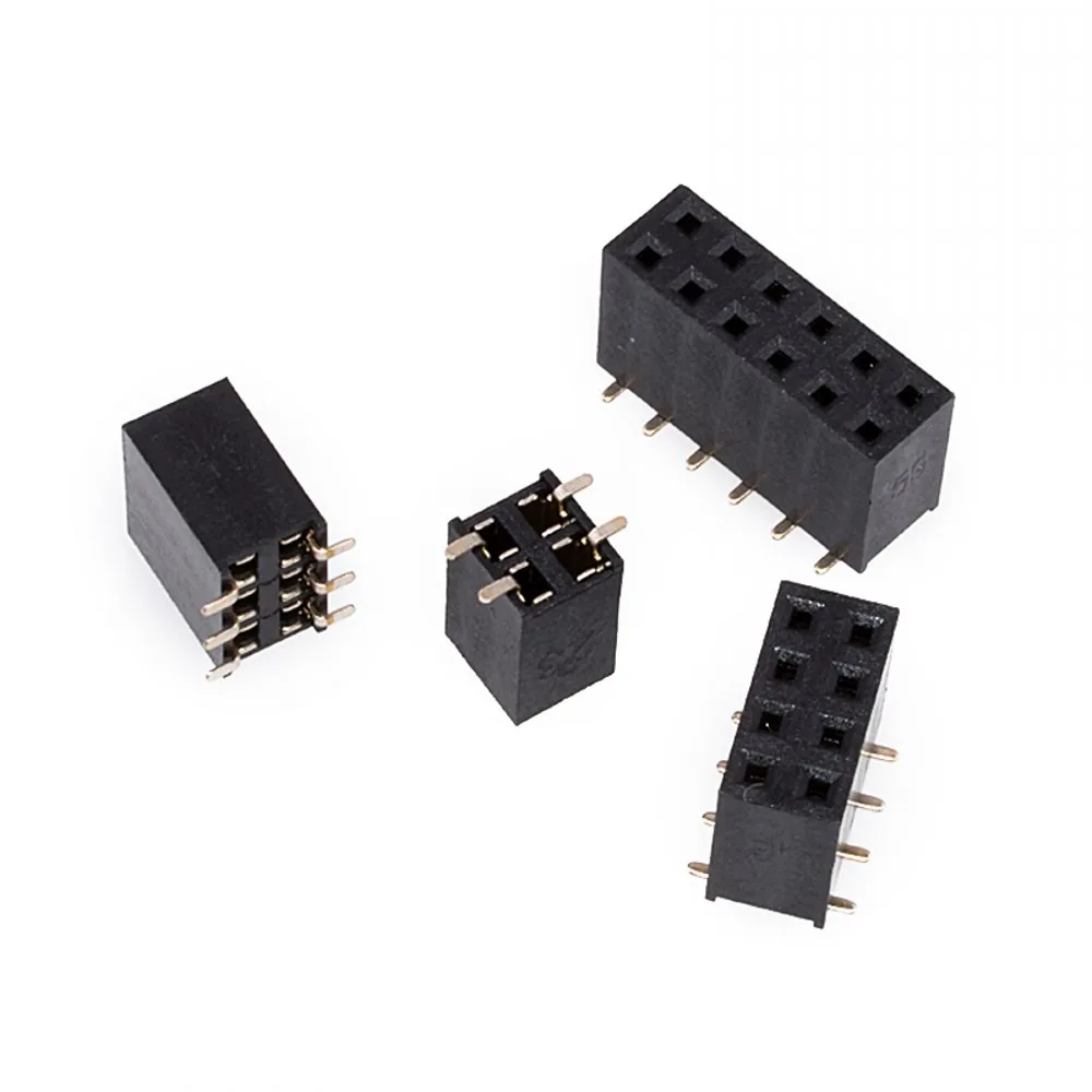 100 stücke SMT 1,27mm Zweireihige Weibliche Abtrünnigen PCB Board Pin Header buchse Stecker Pin header 2*5 2*10 2*12 2*15 2*20 2*50P SMD – Detail 8