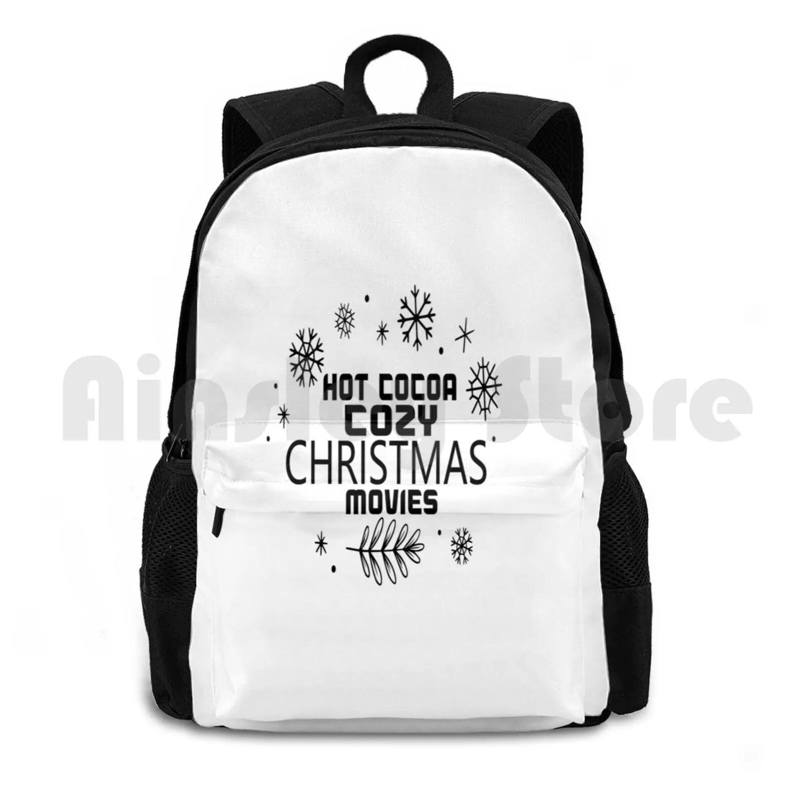 Hot Cocoa Cozy Christmas Movies Outdoor Hiking Backpack Riding Climbing Sports Bag Hot Cocoa Cozy Christmas Movies Hot Cocoa